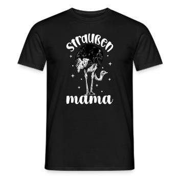 Straußenliebhaber - Straußen Mama - Männer T-Shirt - Schwarz - Vorne - AI Model Male 178 light (178cm)