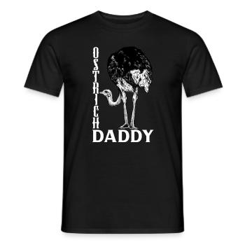 Straußenbesitzer - Straußen Papa - Männer T-Shirt - Schwarz - Vorne - AI Model Male 178 light (178cm)