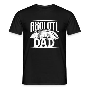 Axolotl Owner - Axolotl Papa - Men's T-Shirt - black - Front - AI Model Male 178 light (178cm)