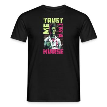 Infirmière d’Halloween Croyez-moi, je suis infirmière - T-shirt homme - noir - Devant - AI Model Male 178 light (178cm)
