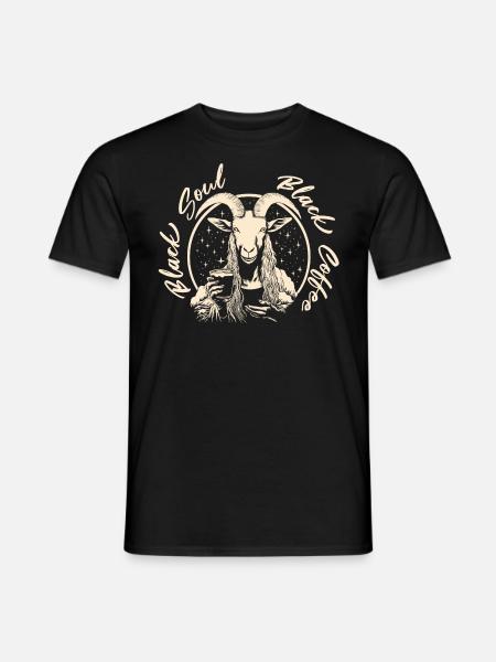 Black soul Black coffee - Men's T-Shirt - black