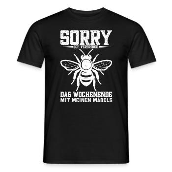 Bienenstock Imkerei Bienenzüchter Bienenliebhaber - Männer T-Shirt - Schwarz - Vorne - AI Model Male 178 light (178cm)
