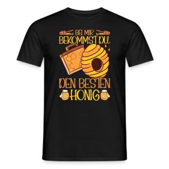 Bienenliebhaber Imkerazug Honig Bienenzüchter - Männer T-Shirt - Schwarz - Vorne - AI Model Male 178 light (178cm)