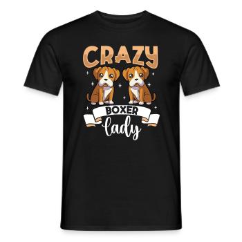 Crazy Boxer Lady - Boxer - T-shirt homme - noir - Devant - AI Model Male 178 light (178cm)