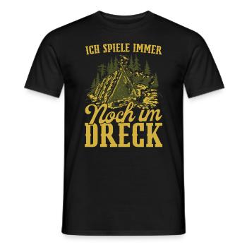 Survival Ausrüstung Bushcrafter Bushcrafting - Männer T-Shirt - Schwarz - Vorne - AI Model Male 178 light (178cm)