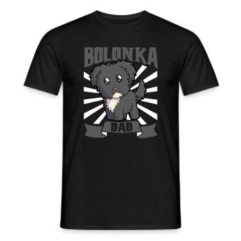 Bolonka Dad - Bolonka Zwetna - Männer T-Shirt - Schwarz - Vorne - AI Model Male 178 light (178cm)