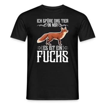 Fuchs Spruch Fuchs Füchse Fuchsliebhaber - Männer T-Shirt - Schwarz - Vorne - AI Model Male 178 light (178cm)