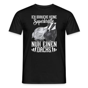 Dachsliebhaber Dachs Honigdachs Dachsbesitzer - Männer T-Shirt - Schwarz - Vorne - AI Model Male 178 light (178cm)