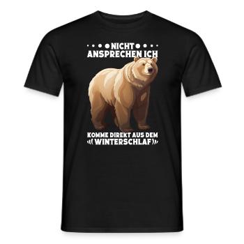 Bärenmotiv Bär Spruch Bärenliebhaber - Männer T-Shirt - Schwarz - Vorne - AI Model Male 178 light (178cm)