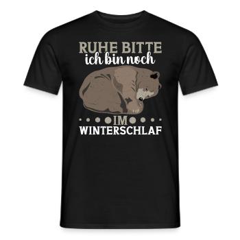 Bärliebhaber Bären Bär Spruch Bär Motiv Bärenfan - Männer T-Shirt - Schwarz - Vorne - AI Model Male 178 light (178cm)
