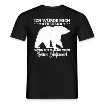 Bär Spruch Bär Bärenfan Braunbär Bärenliebhaber - Männer T-Shirt - Schwarz - Vorne - AI Model Male 178 light (178cm)