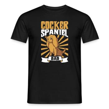 Cocker Spaniel Dad - Cocker Spaniel - Men's T-Shirt - black - Front - AI Model Male 178 light (178cm)
