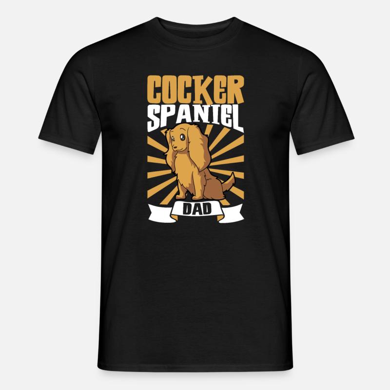 Cocker Spaniel Dad - Cocker Spaniel - Men’s T-shirt - black