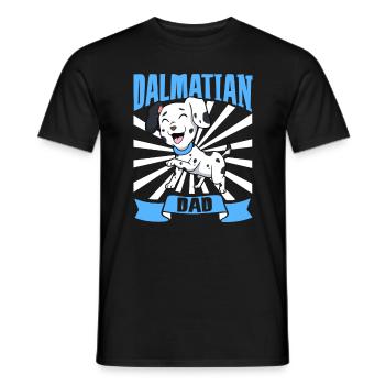 Dalmatian Dad - Dalmatiner - Männer T-Shirt - Schwarz - Vorne - AI Model Male 178 light (178cm)