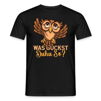 Eulenliebhaber Eule Eulefan Eulen Eulenzüchter - Männer T-Shirt - Schwarz - Vorne - AI Model Male 178 light (178cm)