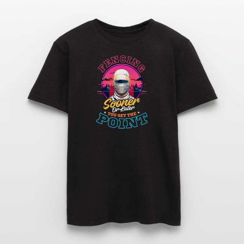 Fechten Früher oder später bekommst du Punkte Männer T-Shirt