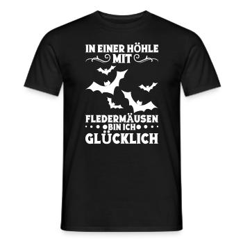 Fledermausfan Kostüm Fledermauszüchter Fledermaus - Männer T-Shirt - Schwarz - Vorne - AI Model Male 178 light (178cm)