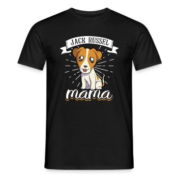 Jack Russel Mama - Jack Russel Terrier - Männer T-Shirt - Schwarz - Vorne - AI Model Male 178 light (178cm)