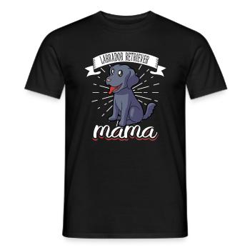 Labrador Retriever Mom - Labrador Retriever - Men's T-Shirt - black - Front - AI Model Male 178 light (178cm)