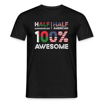 Madagascar American Patriot USA cultivé - T-shirt homme - noir - Devant - AI Model Male 178 light (178cm)