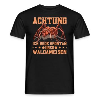 Waldameisenliebhaber Ameisen Ameise Ameisenzüchter - Männer T-Shirt - Schwarz - Vorne - AI Model Male 178 light (178cm)