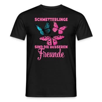 Schmetterlinge ration Schmetterlingsliebhaber - Männer T-Shirt - Schwarz - Vorne - AI Model Male 178 light (178cm)