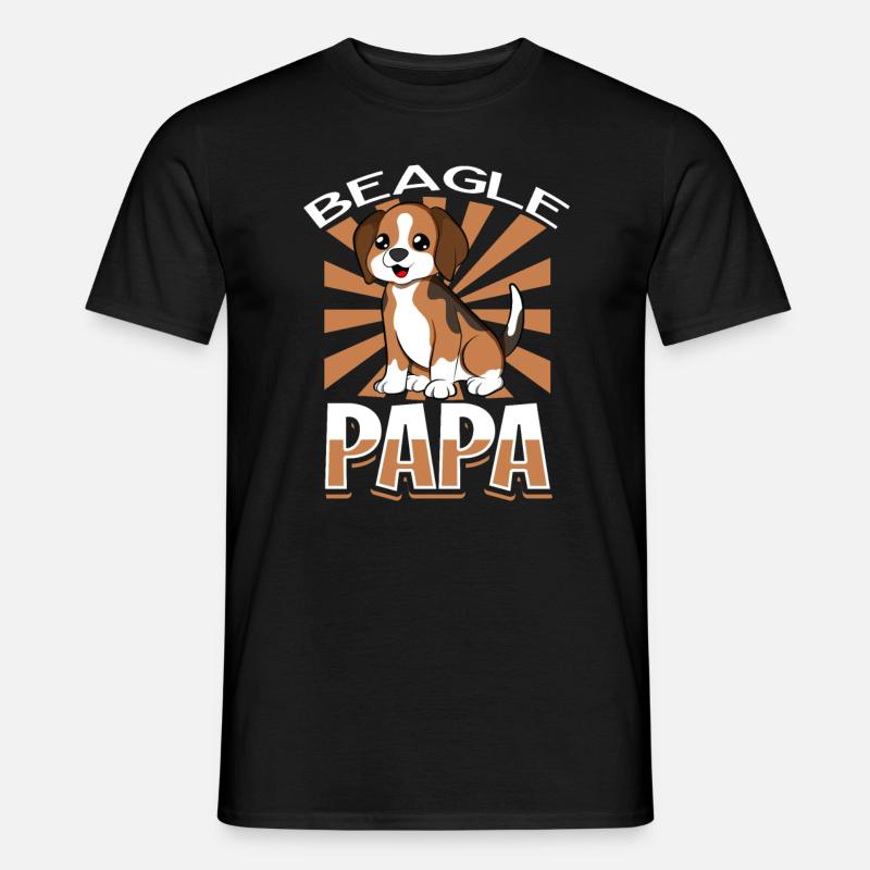 Beagle Papa - Beagle - Men's T-Shirt - black
