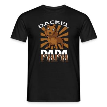 Dachshund Dad - Dachshund - Men's T-Shirt - black - Front - AI Model Male 178 light (178cm)