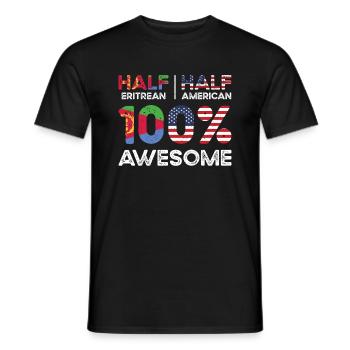 Patriote américain érythréen États-Unis cultivé - T-shirt homme - noir - Devant - AI Model Male 178 light (178cm)