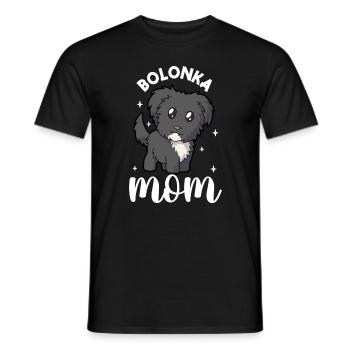 Bolonka Mom - Bolonka Zwetna - Männer T-Shirt - Schwarz - Vorne - AI Model Male 178 light (178cm)
