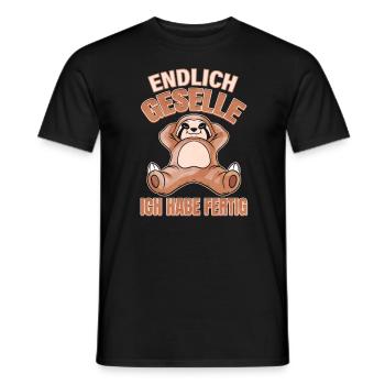 Geselle Abschluss Geschenk Ausbildung - Männer T-Shirt - Schwarz - Vorne - AI Model Male 178 light (178cm)