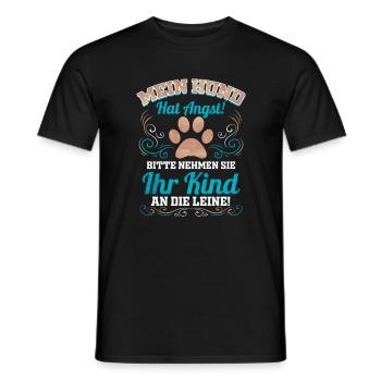 Hund Lustiges Geschenk für Hundefreund Hunde - Männer T-Shirt - Schwarz - Vorne - AI Model Male 178 light (178cm)