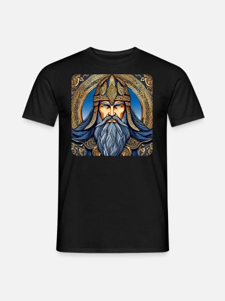 Stolzer Wikinger - Männer T-Shirt - Schwarz