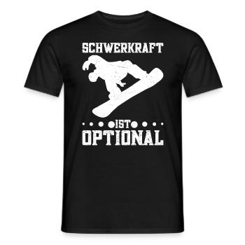 Snowboarden Skipiste Snowboarding Snowboardfahrer - Männer T-Shirt - Schwarz - Vorne - AI Model Male 178 light (178cm)