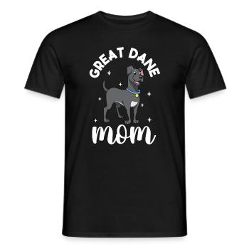 Great Dane Mom - Deutsche Dogge - Men's T-Shirt - black - Front - AI Model Male 178 light (178cm)