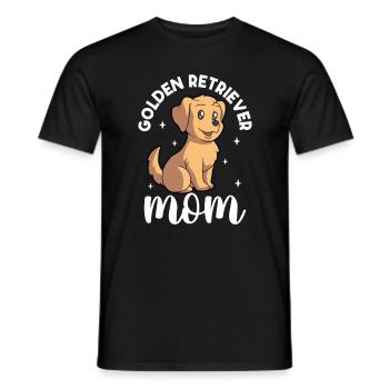 Golden Retriever Mom - Golden Retriever - Men's T-Shirt - black - Front - AI Model Male 178 light (178cm)