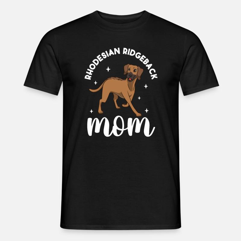 Rhodesian Ridgeback Mom - Rhodesian Ridgeback - Männer T-Shirt - Schwarz