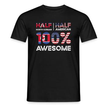 Nordkorea Amerikanischer Patriot USA Gewachsen - Männer T-Shirt - Schwarz - Vorne - AI Model Male 178 light (178cm)