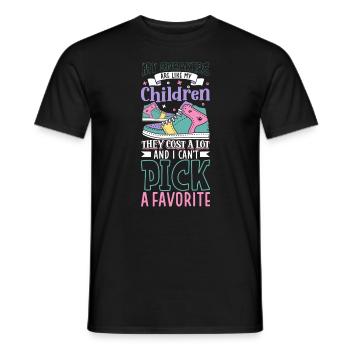 Sneakers are like kids - Sneakerhead - Men's T-Shirt - black - Front - AI Model Male 178 light (178cm)