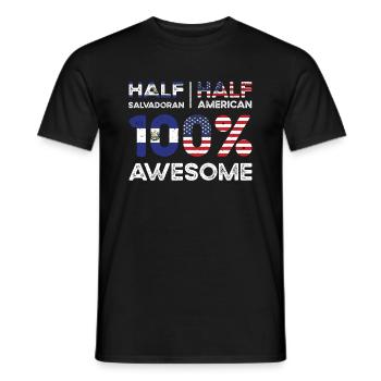 Patriote américain salvadorien États-Unis - T-shirt homme - noir - Devant - AI Model Male 178 light (178cm)
