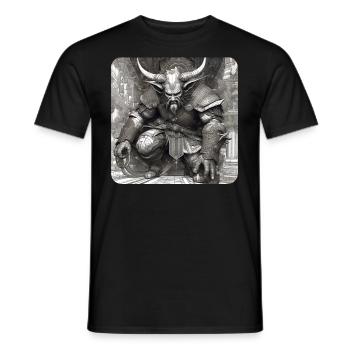 Demon, Monster, Monster, Monster, - Men's T-Shirt - black - Front - AI Model Male 178 light (178cm)