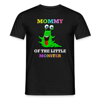 Mother Mom Mommy of Birthday Boy Girl Monster - Men's T-Shirt - black - Front - AI Model Male 178 light (178cm)