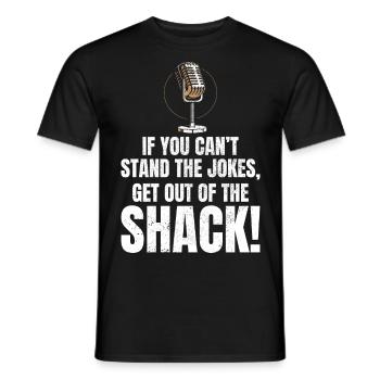 Amateurfunker Humor Witze - Männer T-Shirt - Schwarz - Vorne - AI Model Male 178 light (178cm)