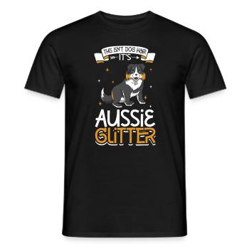 Aussie Glitter - Men's T-Shirt - black - Front - AI Model Male 178 light (178cm)