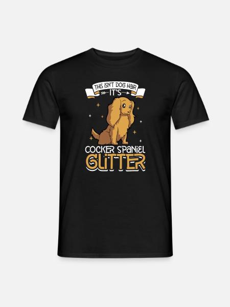 Cocker Spaniel Glitter - Men's T-Shirt - black