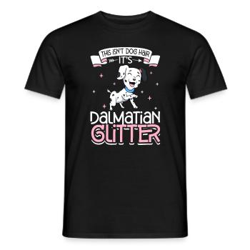 Dalmatian Glitter - Men's T-Shirt - black - Front - AI Model Male 178 light (178cm)