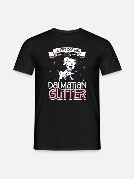 Dalmatian Glitter - Men's T-Shirt - black