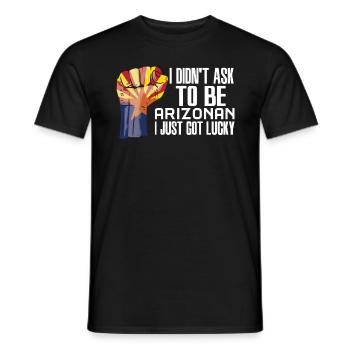 Arizona Américain U.S. Patriot USA Cultivé - T-shirt homme - noir - Devant - AI Model Male 178 light (178cm)