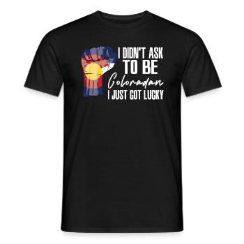 Coloradan Amerikaner US-Patriot USA Gewachsen - Männer T-Shirt - Schwarz - Vorne - AI Model Male 178 light (178cm)