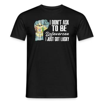 Delawareaner Amerikaner US-Patriot USA Gewachsen - Männer T-Shirt - Schwarz - Vorne - AI Model Male 178 light (178cm)
